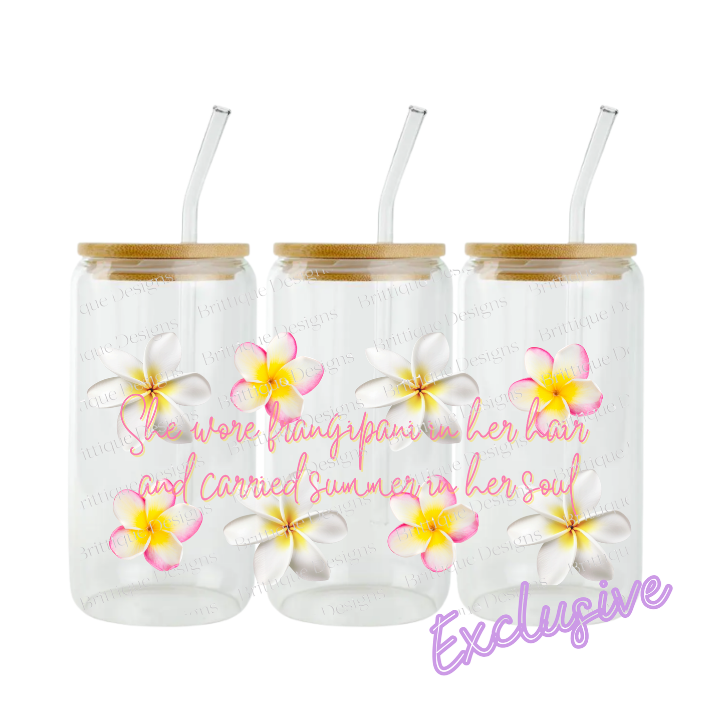 Frangipani | 16oz UV DTF Exclusive