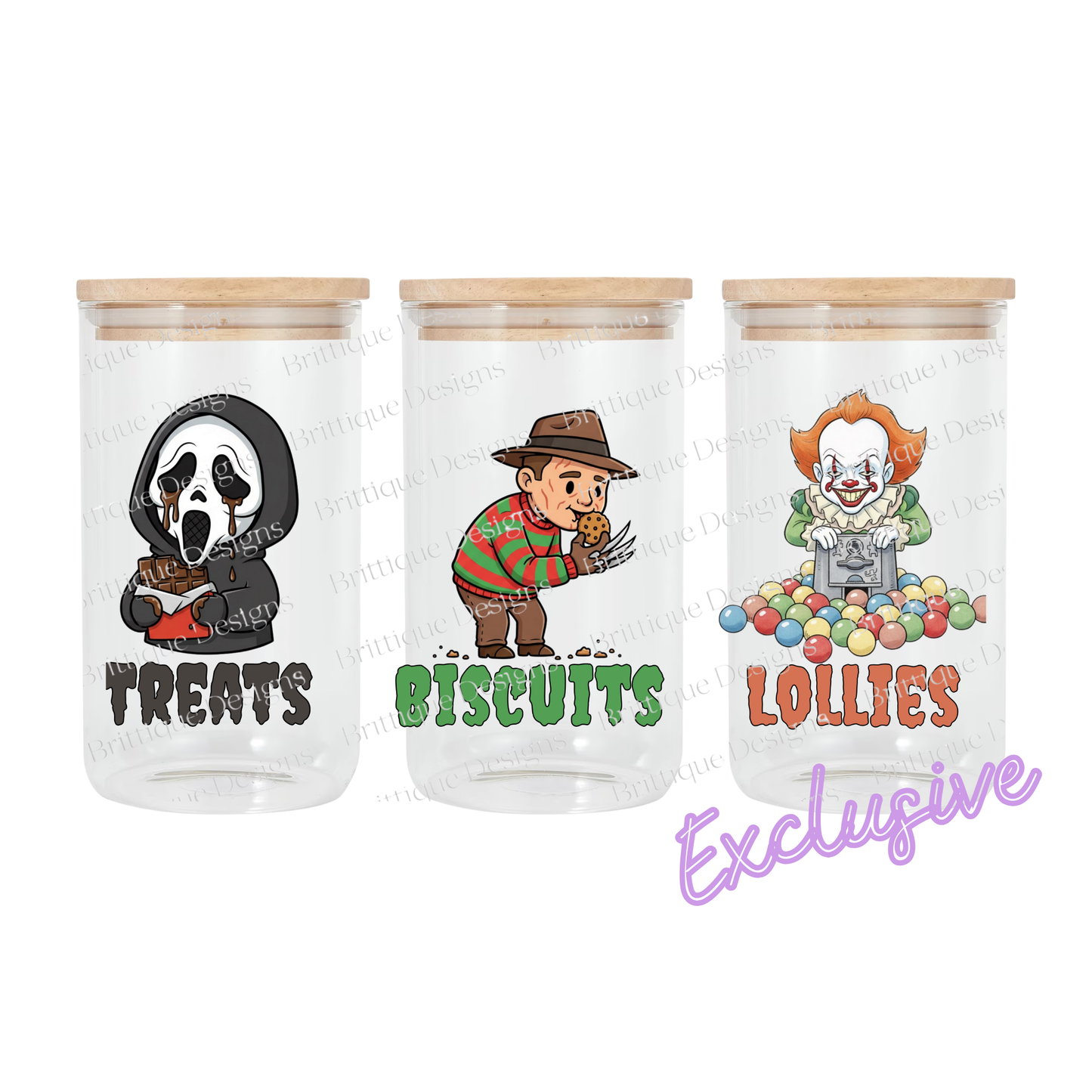 Cartoon Horror | Canister | 16oz UV DTF Exclusive