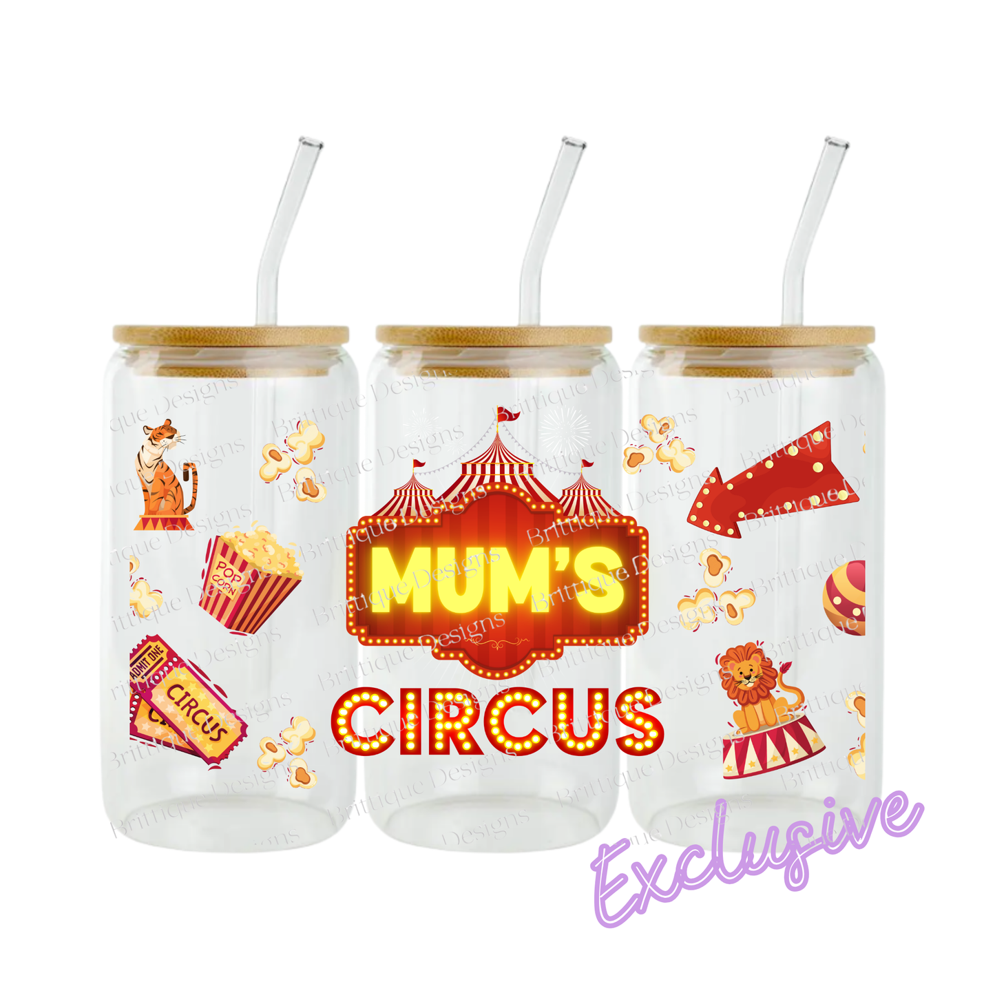 Mum Circus | 16oz UV DTF Exclusive