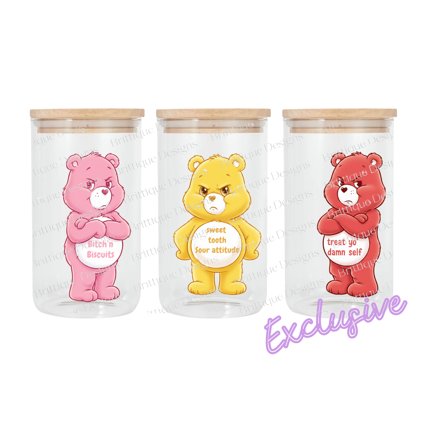 Swear Bears | Canister | 16oz UV DTF Exclusive