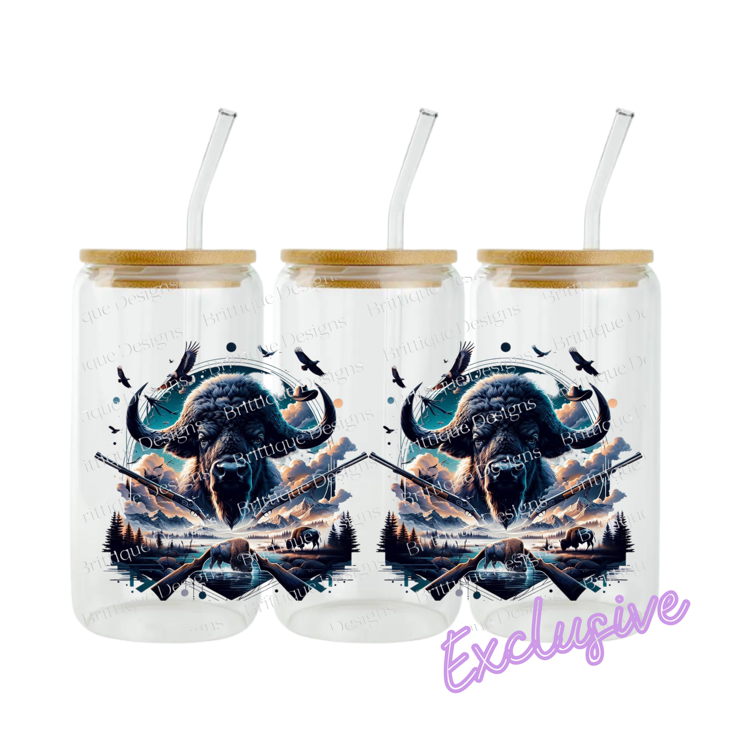 Buffalo Hunt | 16oz UV DTF Exclusive