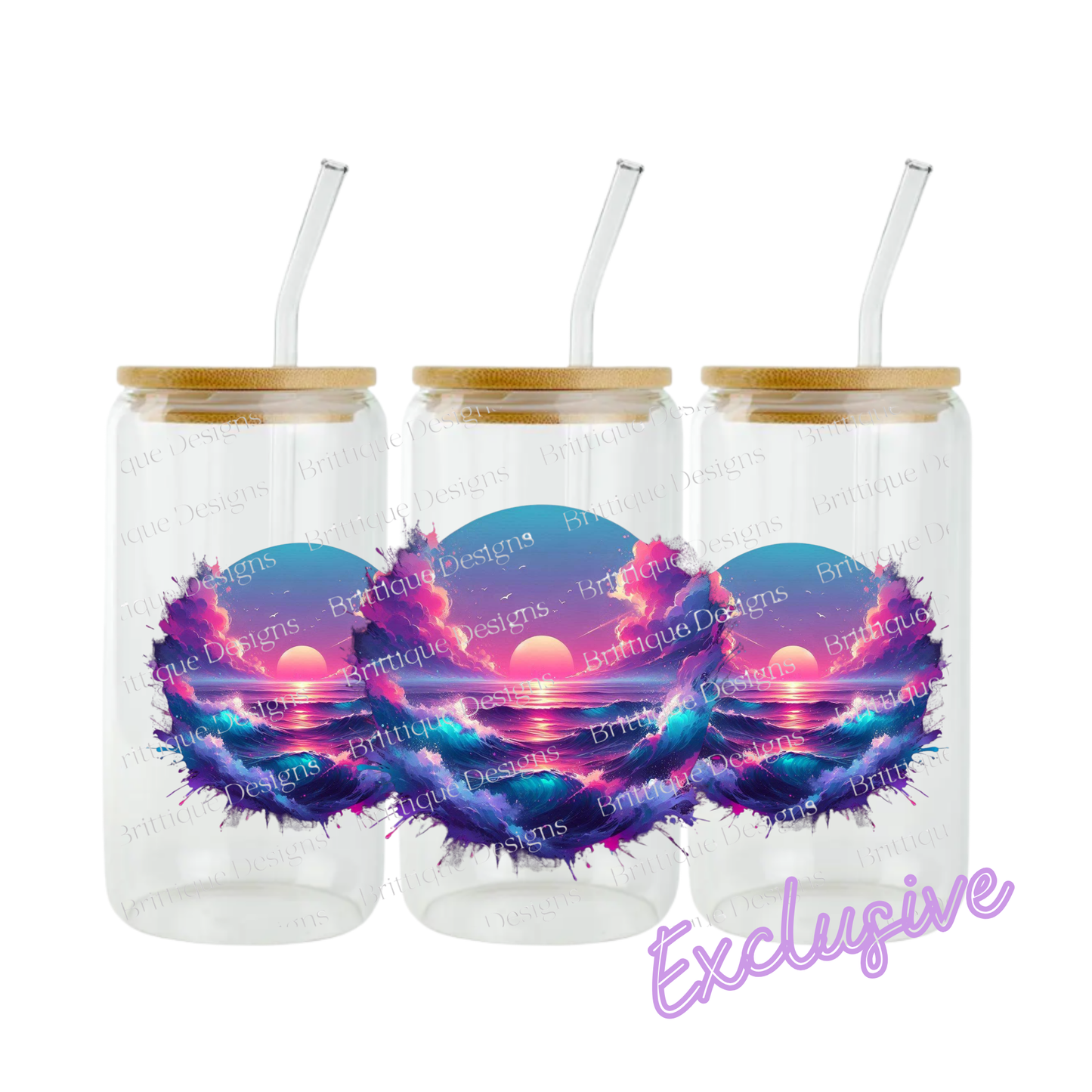 Bubblegum Sunset | 16oz UV DTF Exclusive
