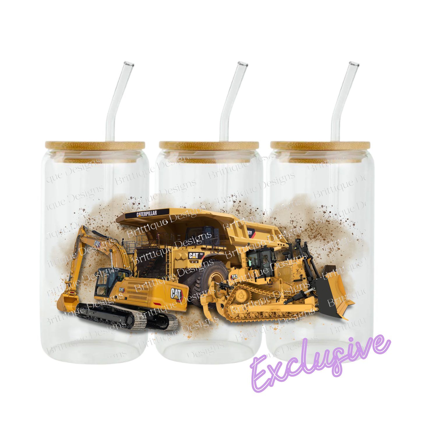 CAT Construction | 16oz UV DTF Exclusive