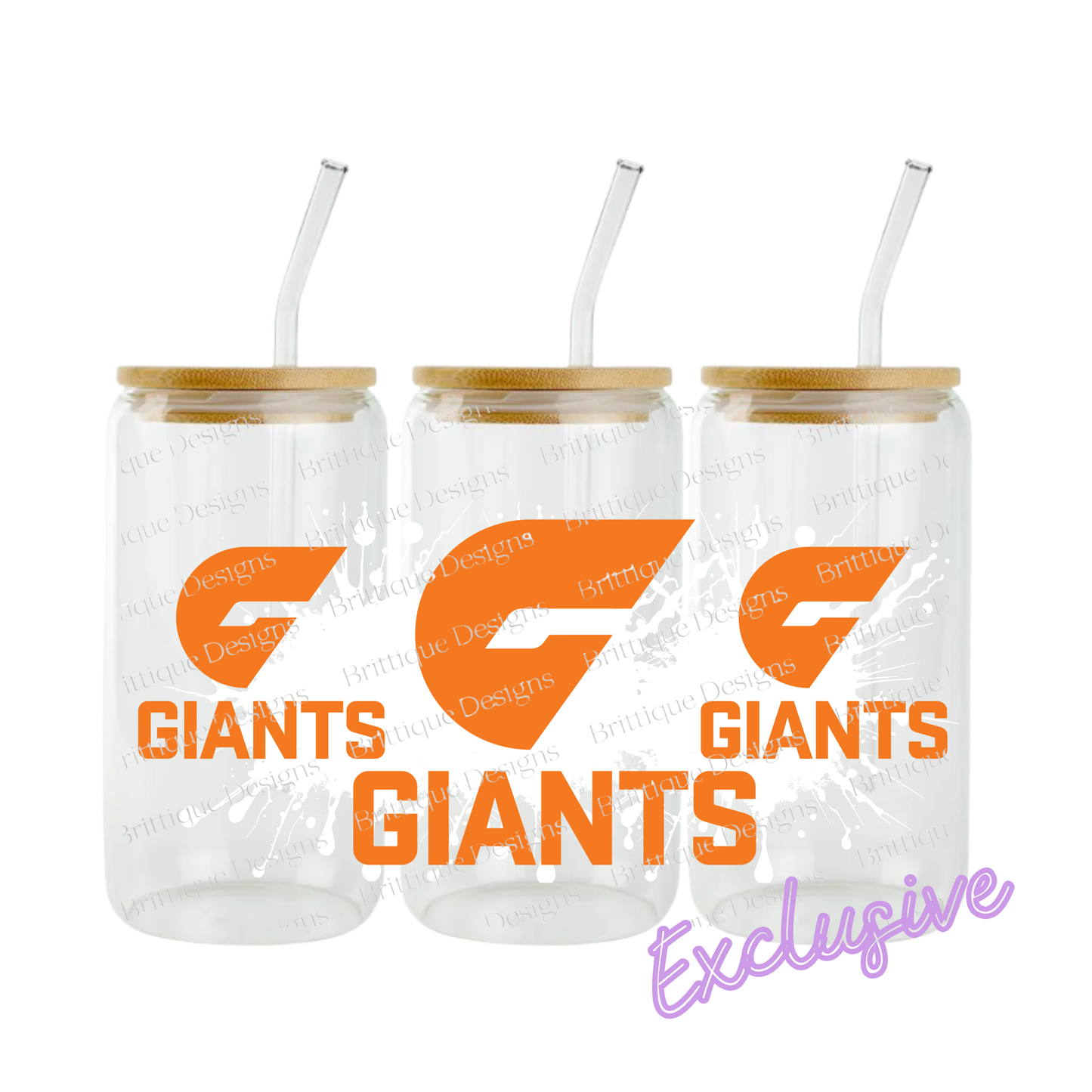 GWS Giants | AFL Football | 16oz UV DTF Exclusive