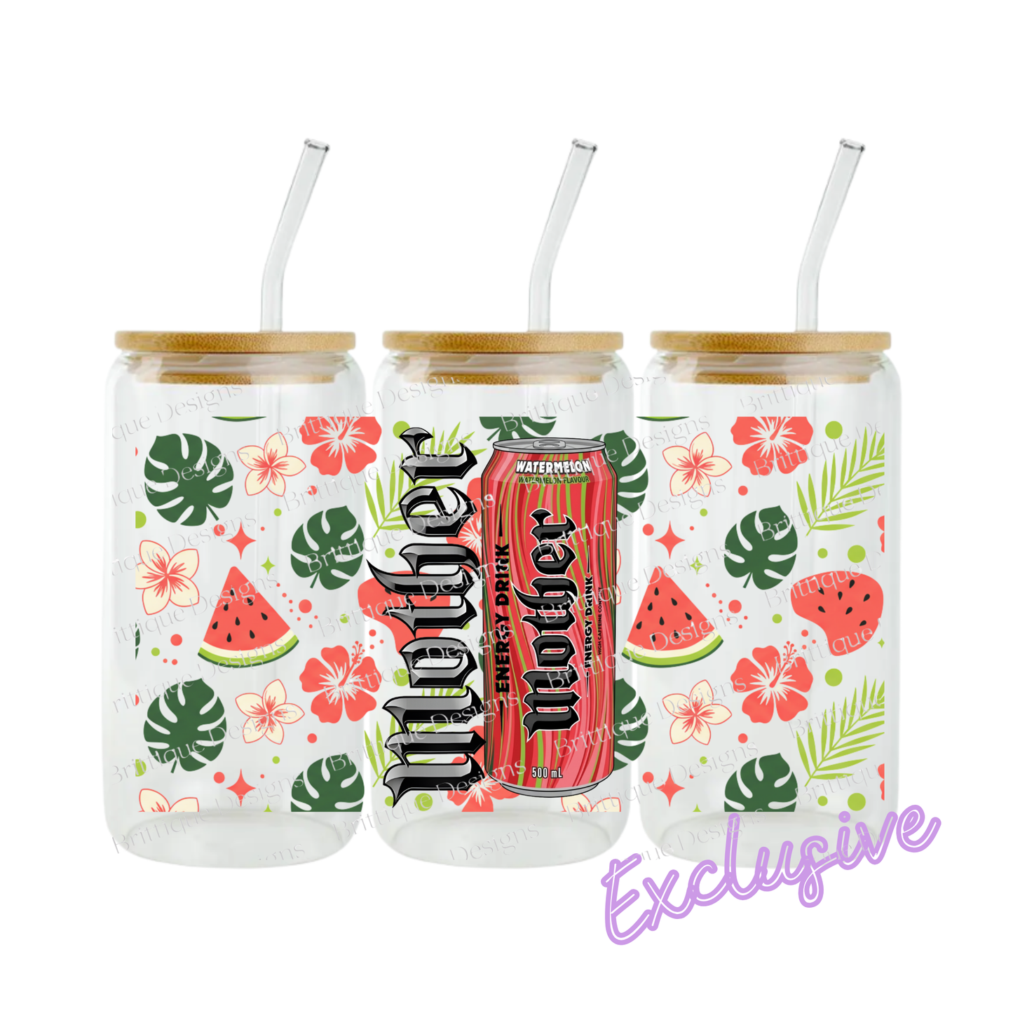 Mother Watermelon | 16oz UV DTF Exclusive