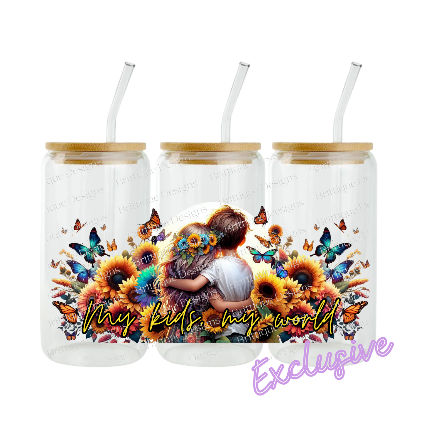 My kids, my world | 16oz UV DTF Exclusive