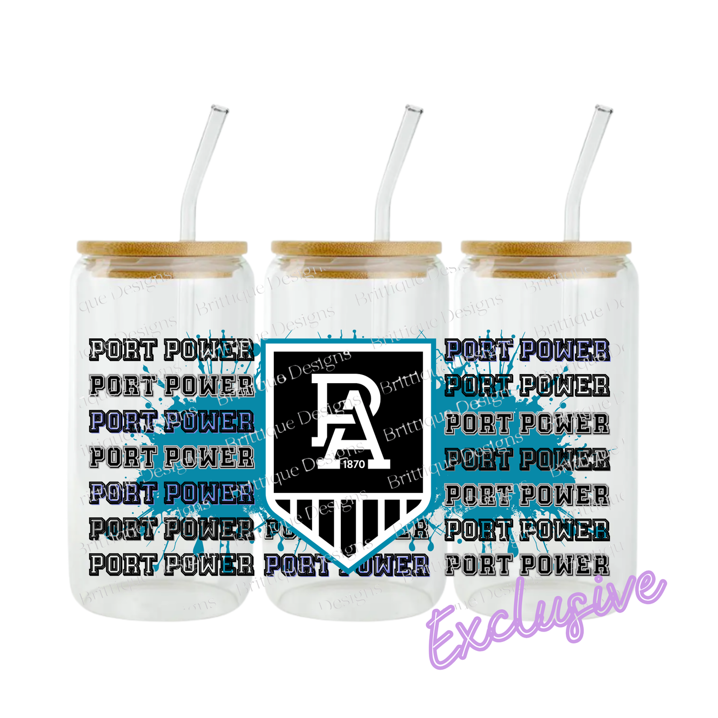 Port Adelaide | AFL Football | 16oz UV DTF Exclusive