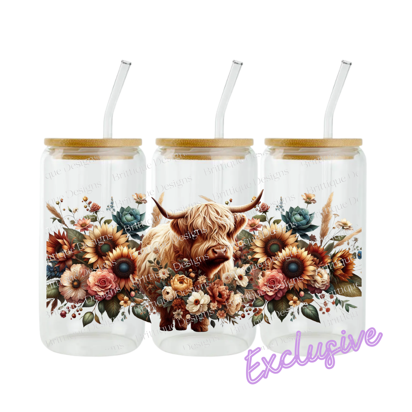 Boho Highland | 16oz UV DTF Exclusive