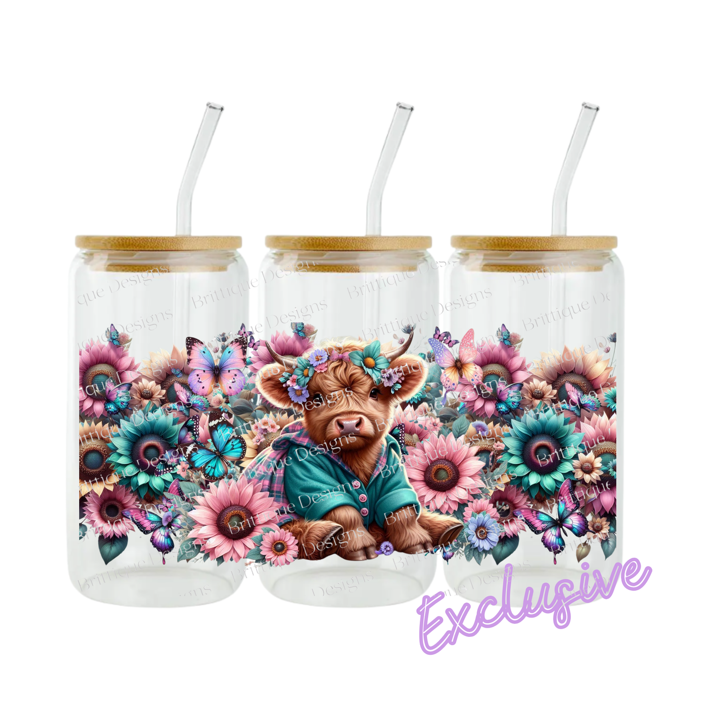 Pastel Cute Cow | 16oz UV DTF Exclusive