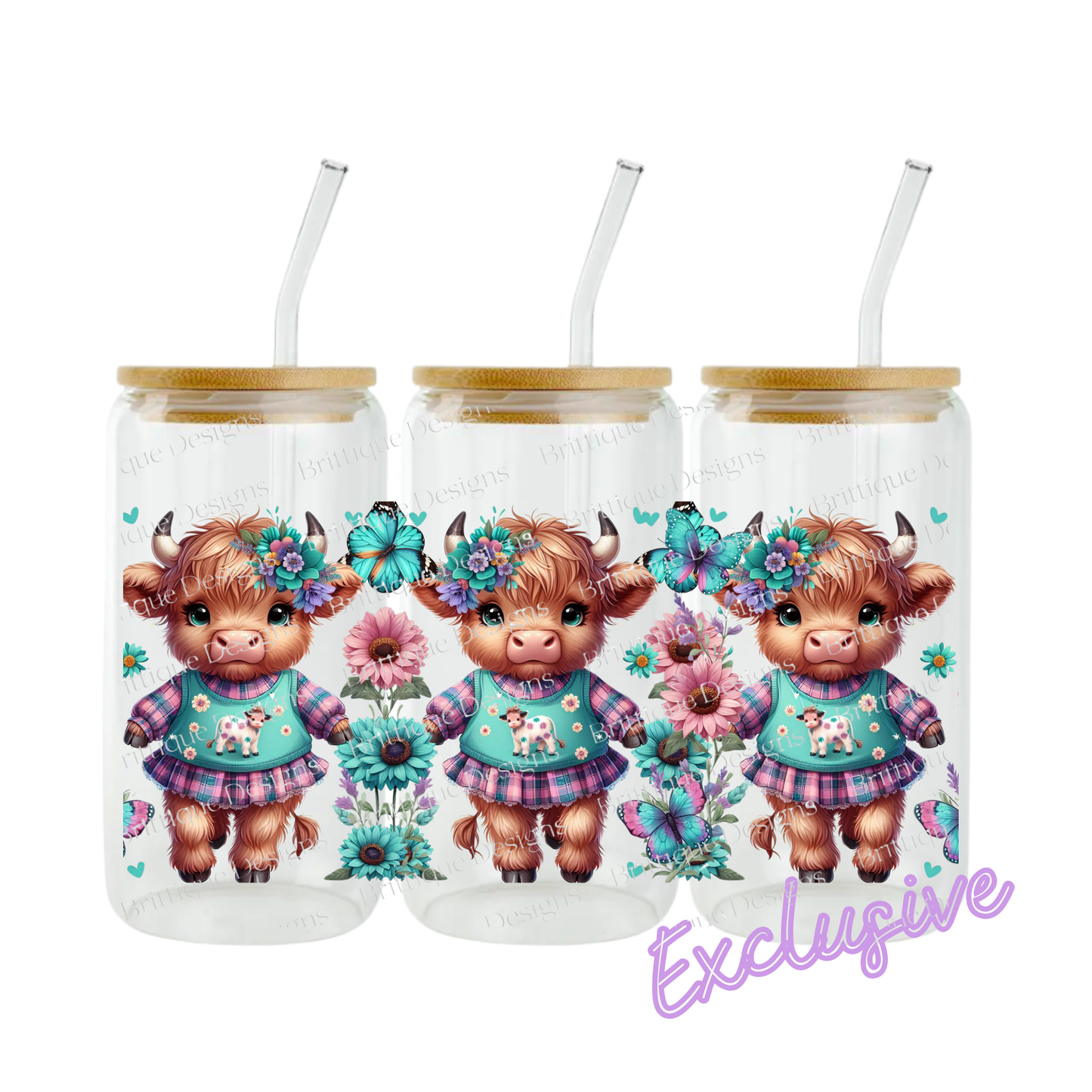 3 Cute Cows | 16oz UV DTF Exclusive