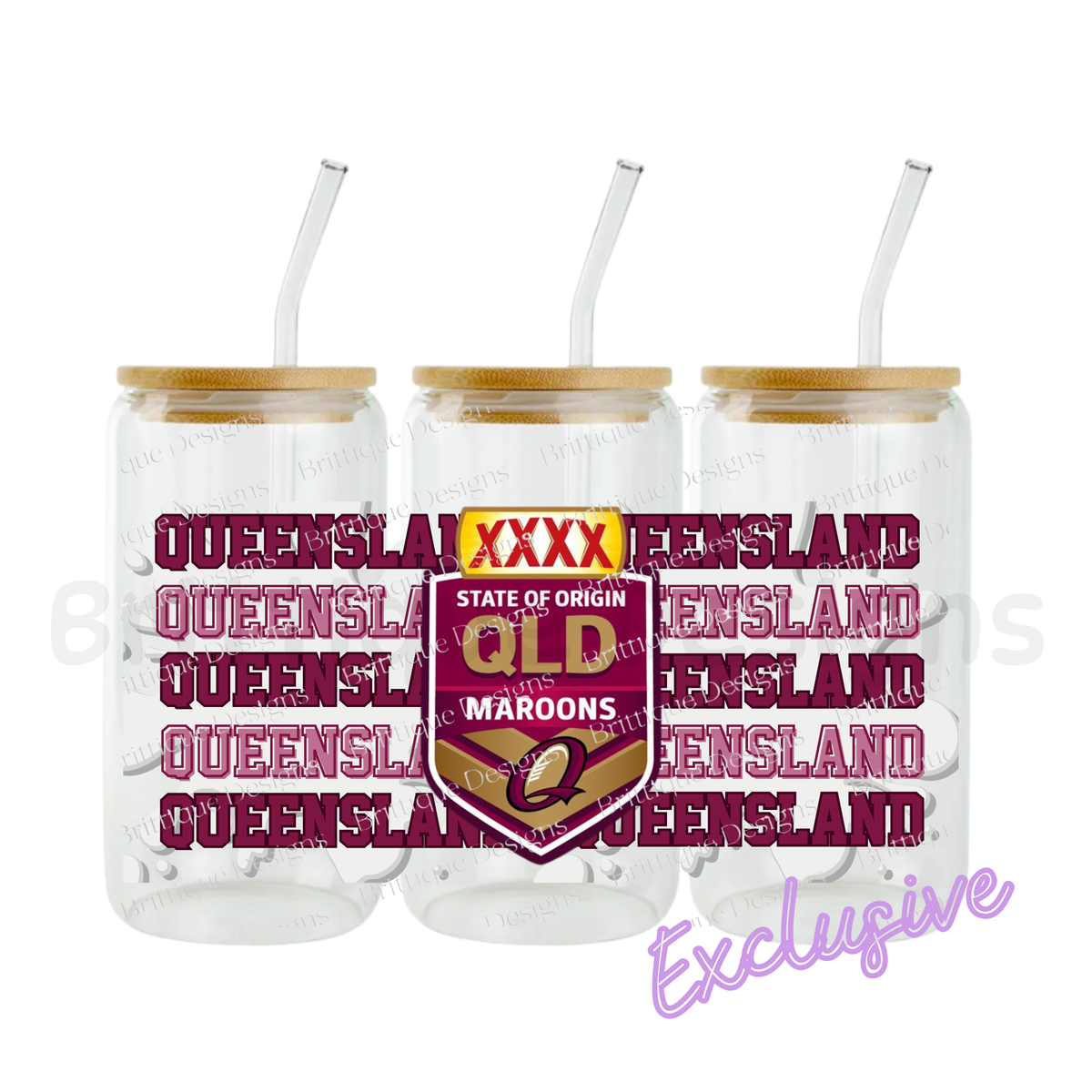 State Of Origin | NRL Football | 16oz UV DTF Exclusive
