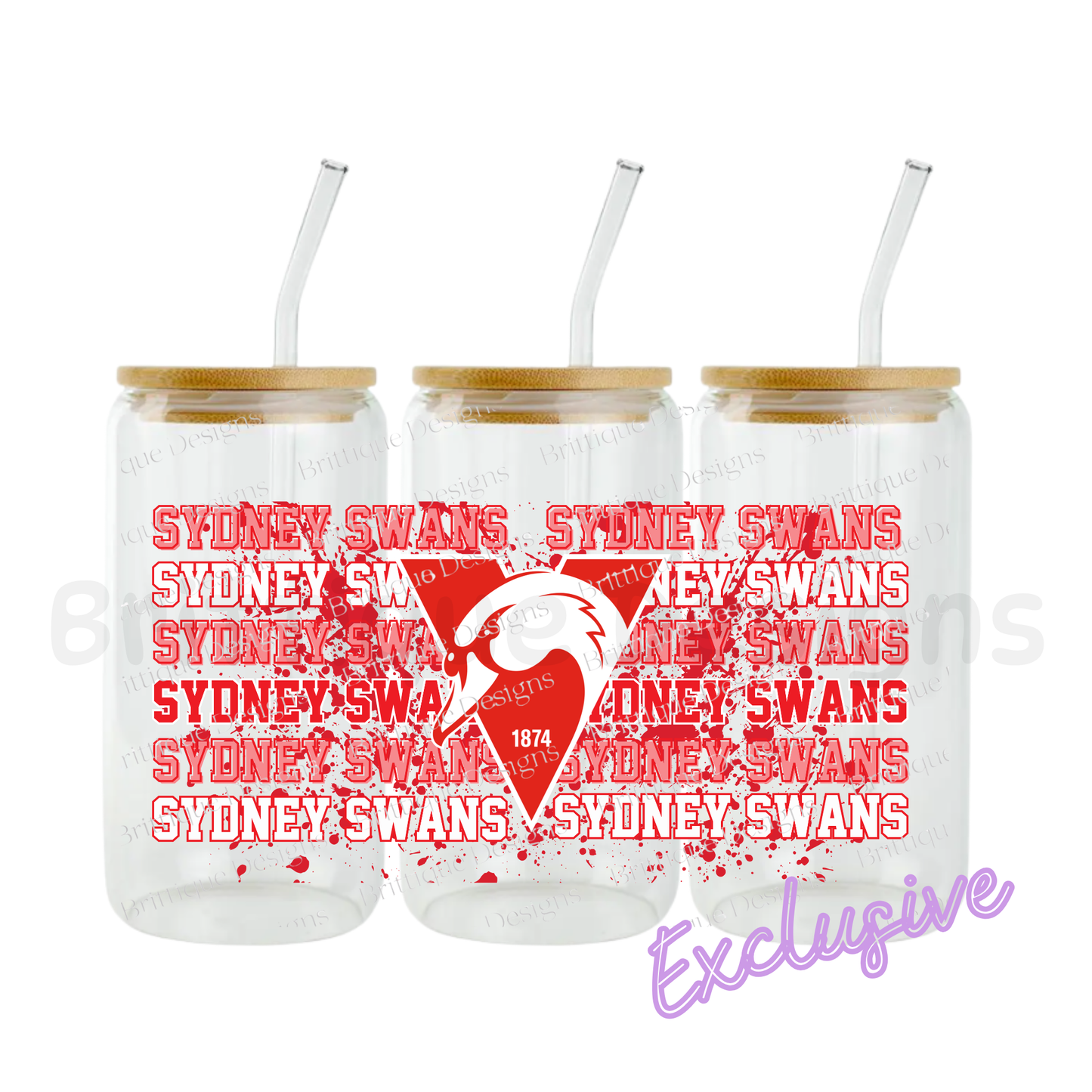 Sydney Swans | AFL Football | 16oz UV DTF Exclusive