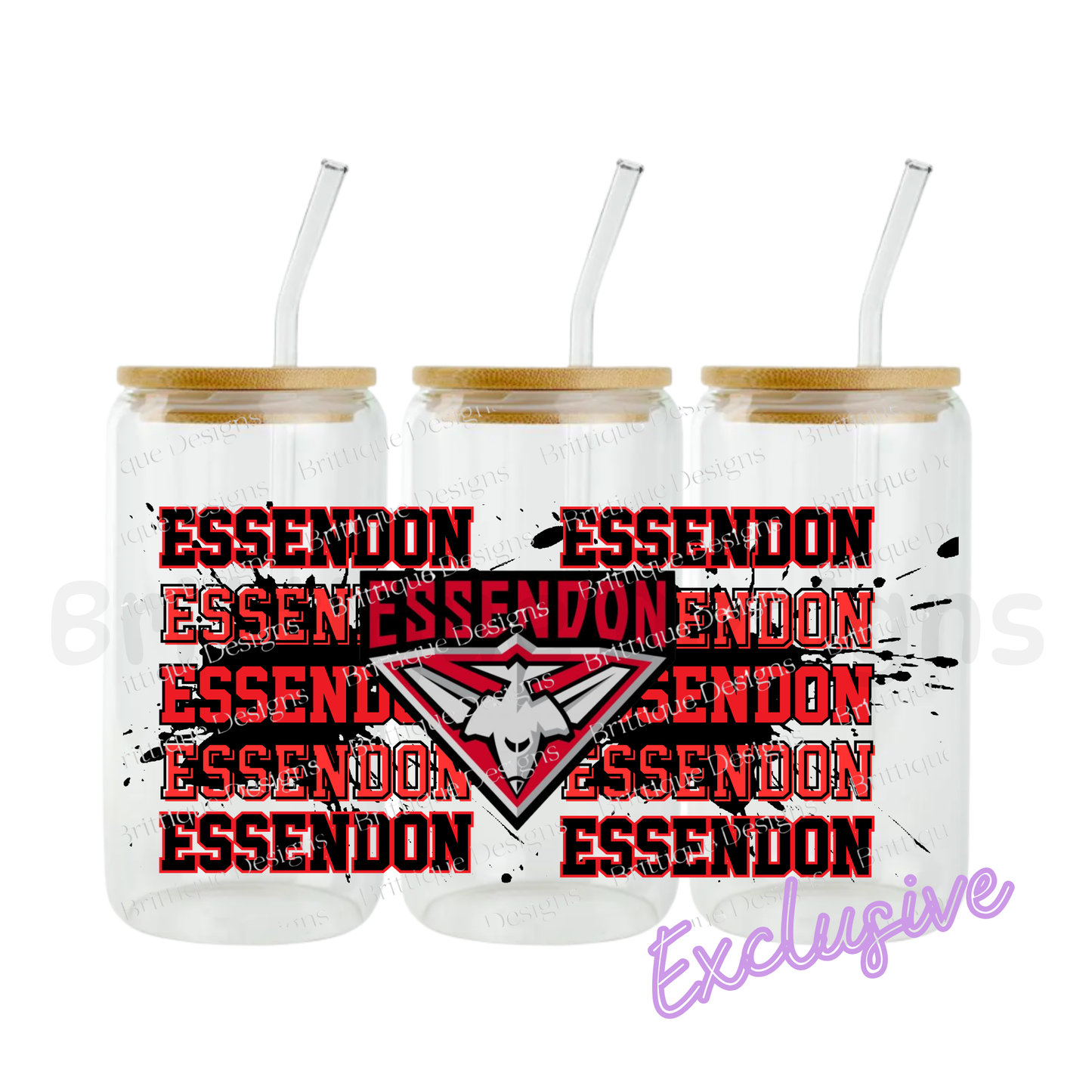 Essendon Bombers | AFL Football | 16oz UV DTF Exclusive