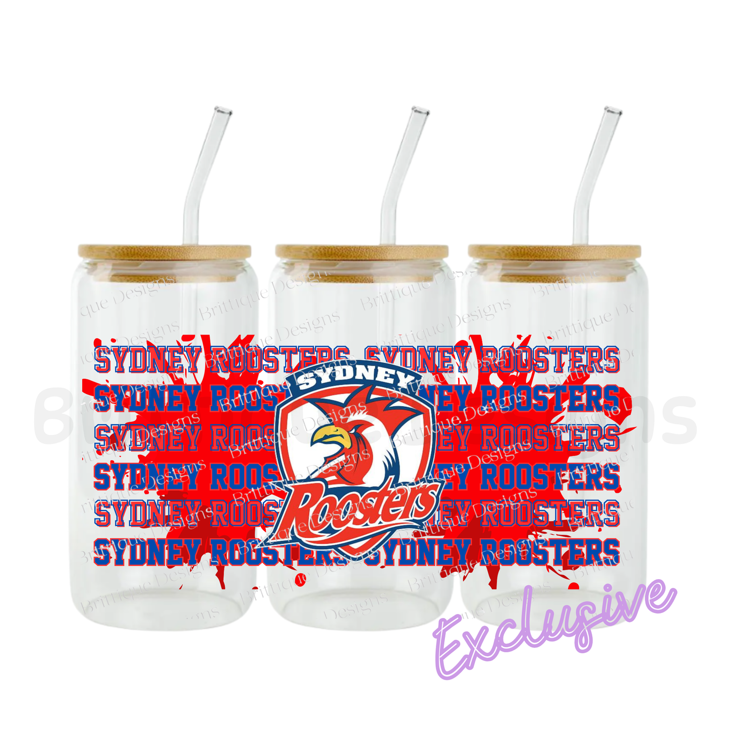 Sydney Roosters | NRL Football | 16oz UV DTF Exclusive