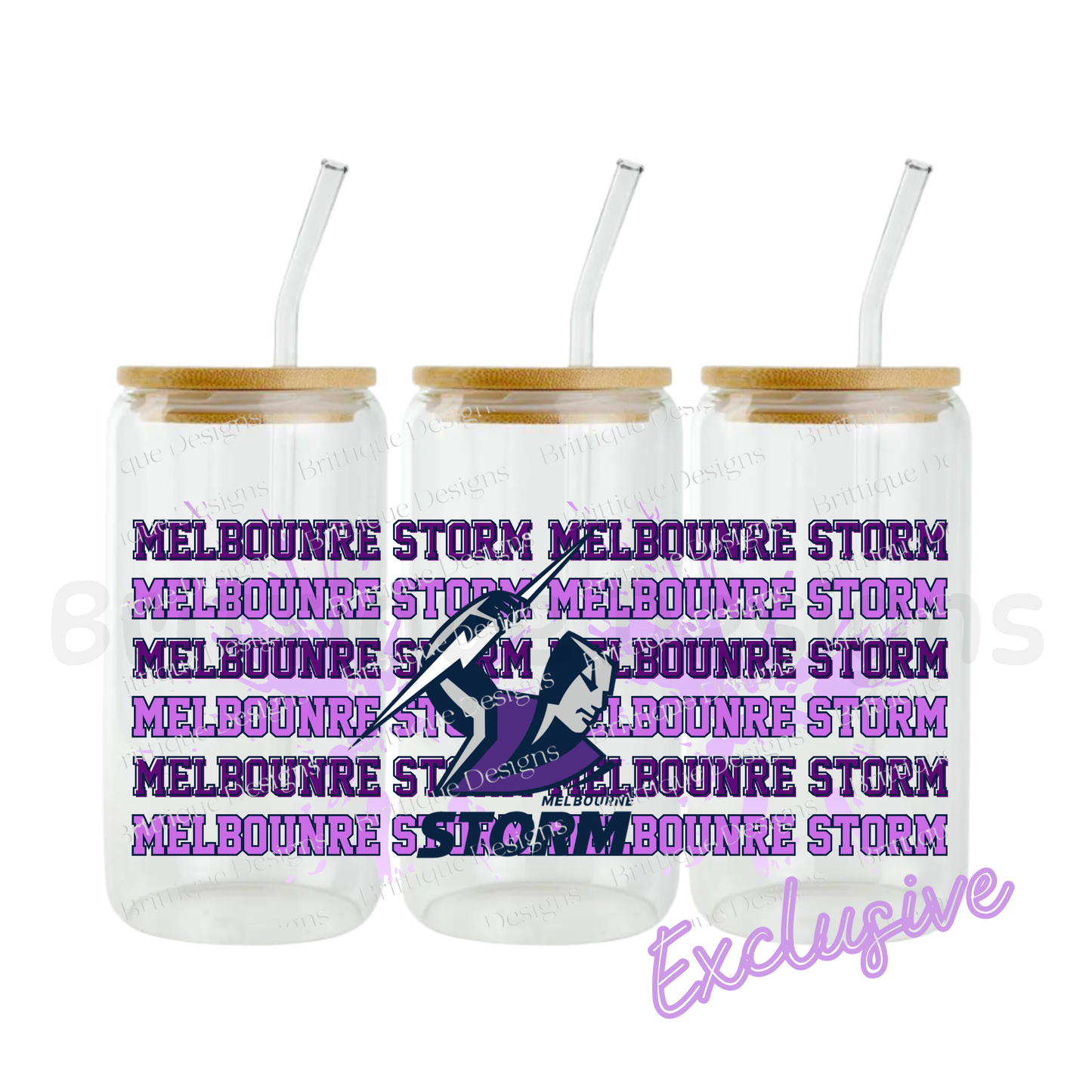 Melbourne Storm | NRL Football | 16oz UV DTF Exclusive