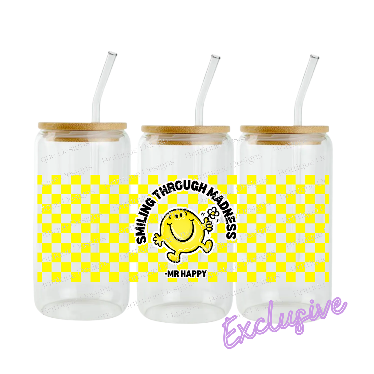 Mr Happy | 16oz UV DTF Exclusive