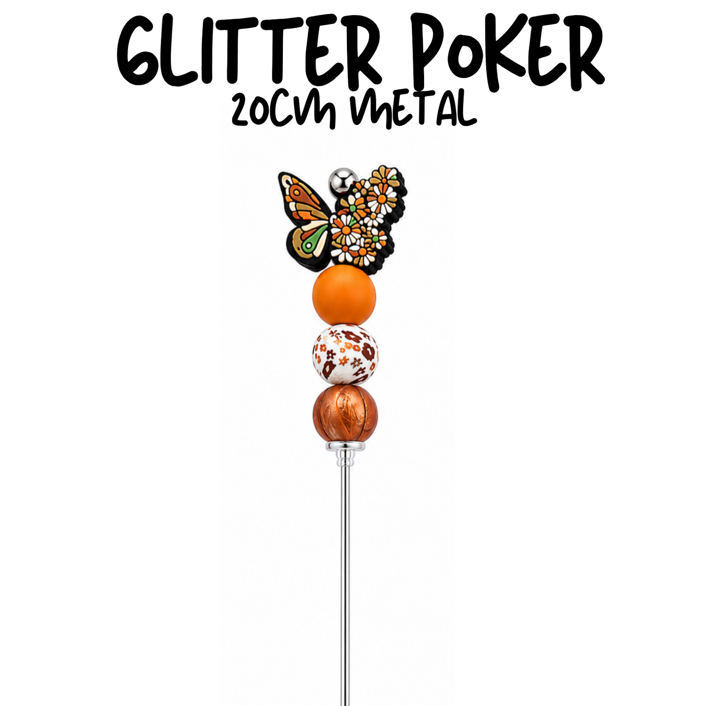 Butterfly | 8" Glitter Poker