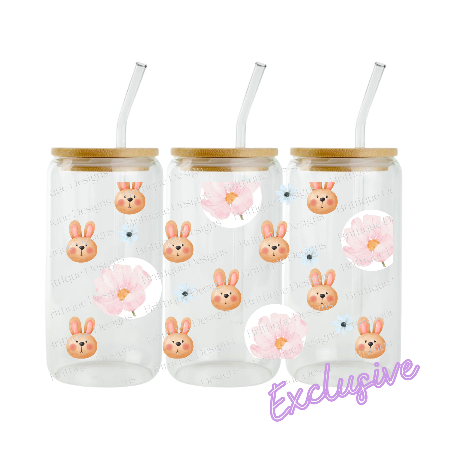 Bunny Bloom | 16oz UV DTF Exclusive | Easter