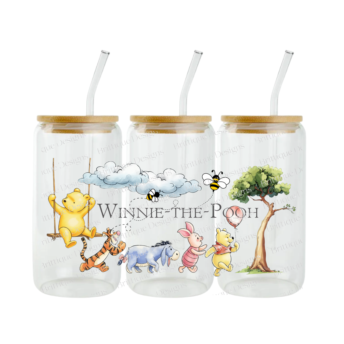 W1nn1e The P00h| 16oz Double Sided UV DTF | #454