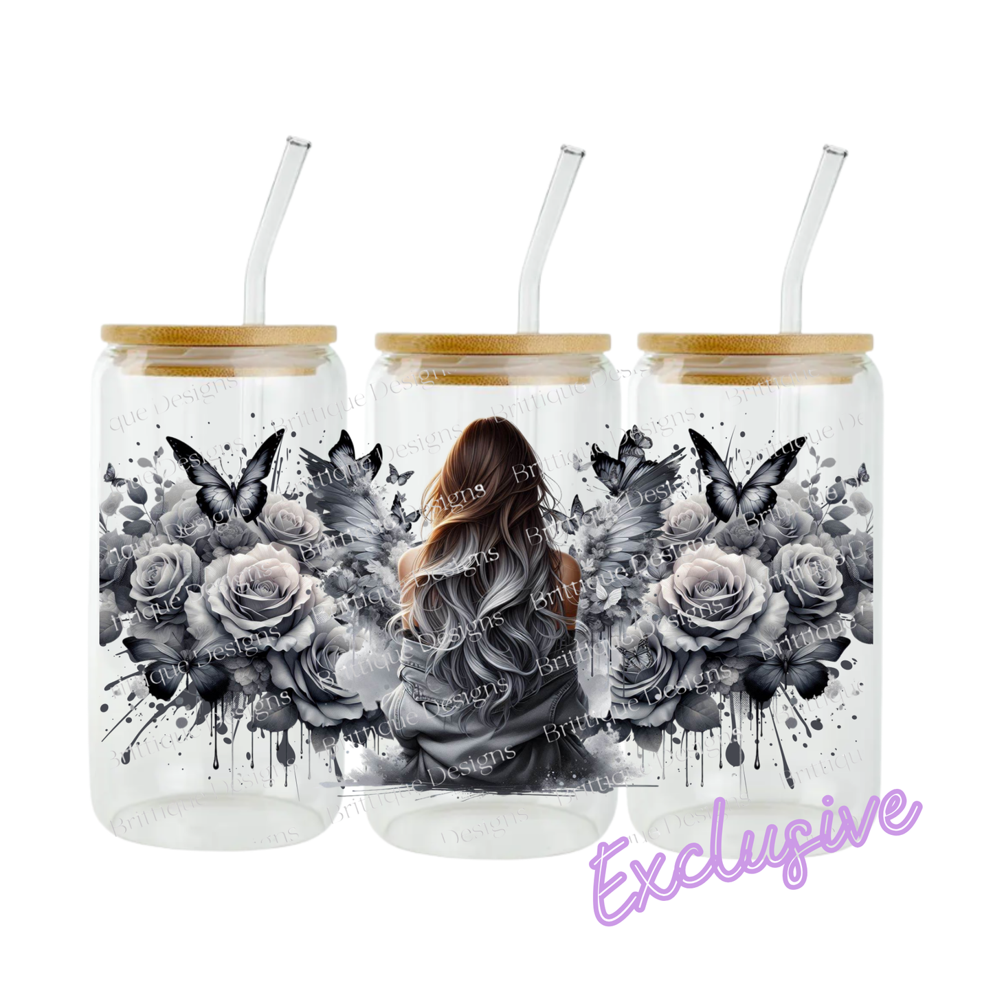 Rose Angel | 16oz UV DTF Exclusive
