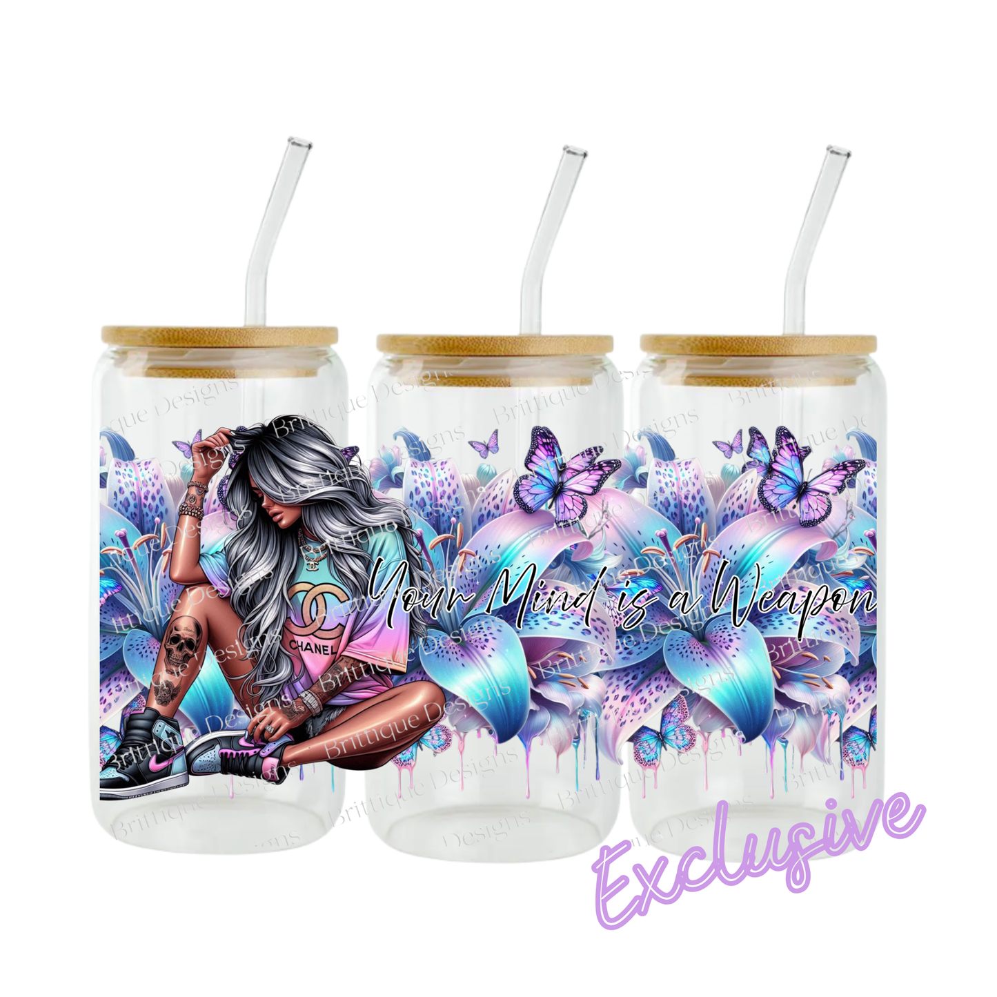 Your Mind Is A Weapon | 16oz UV DTF Exclusive