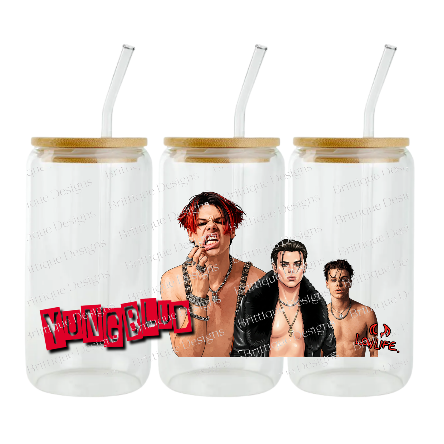 16oz Double Sided UV DTF #132