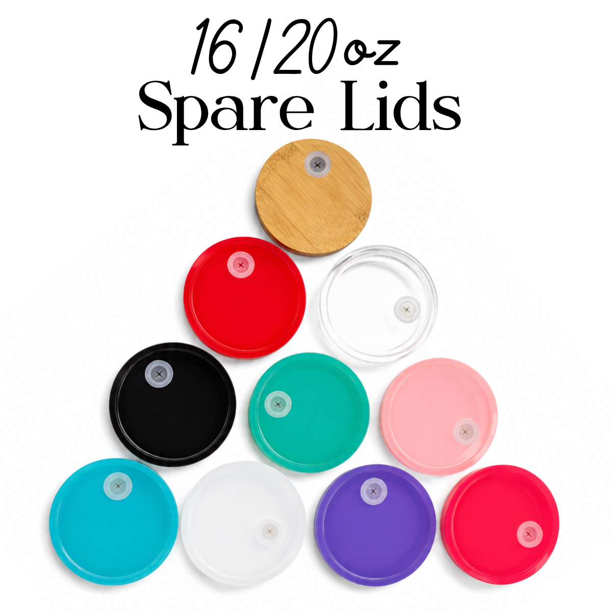 16oz & 20oz Tumbler Replacement Lid & Straw Set