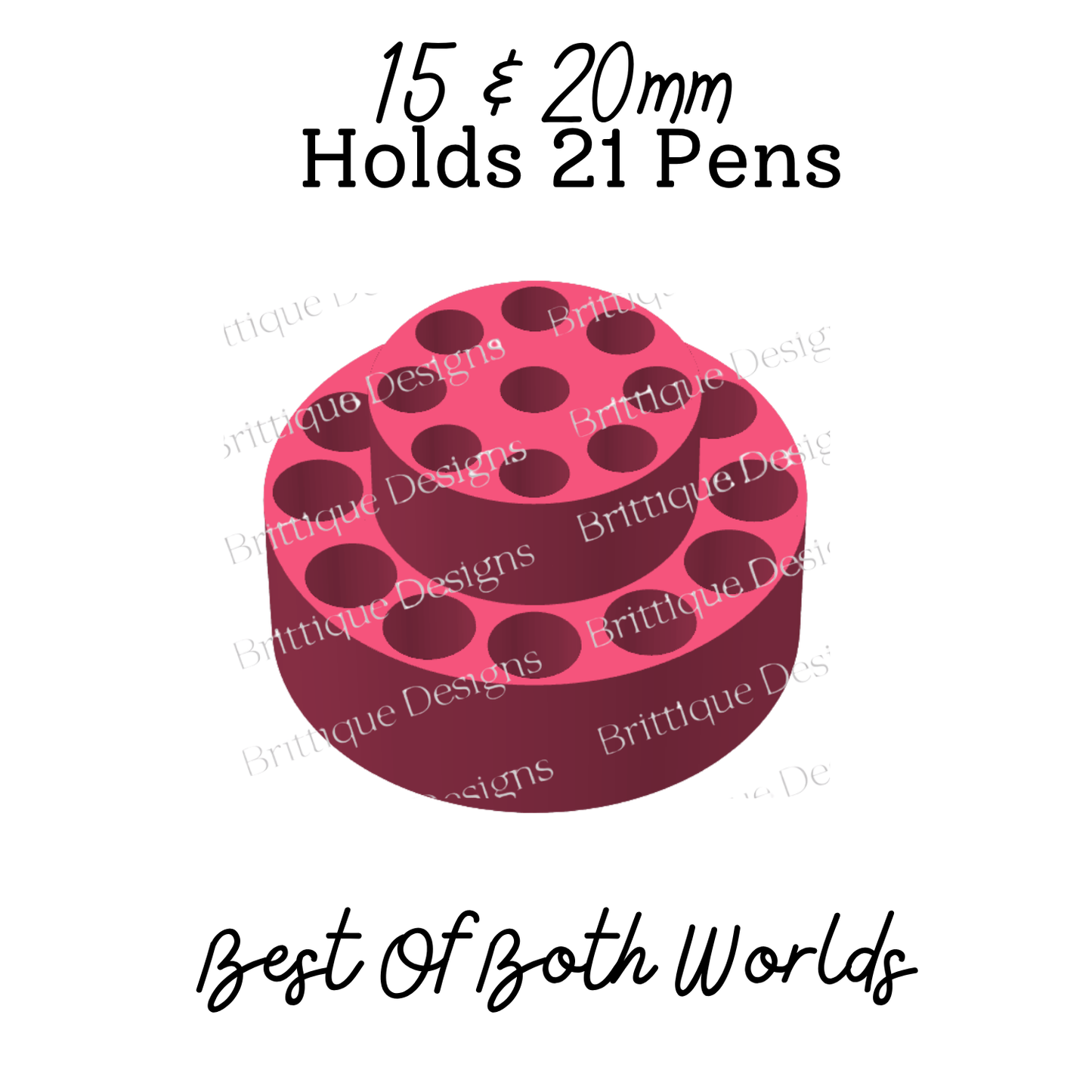 Mini Pen Holders | Bow, Round & Heart Designs