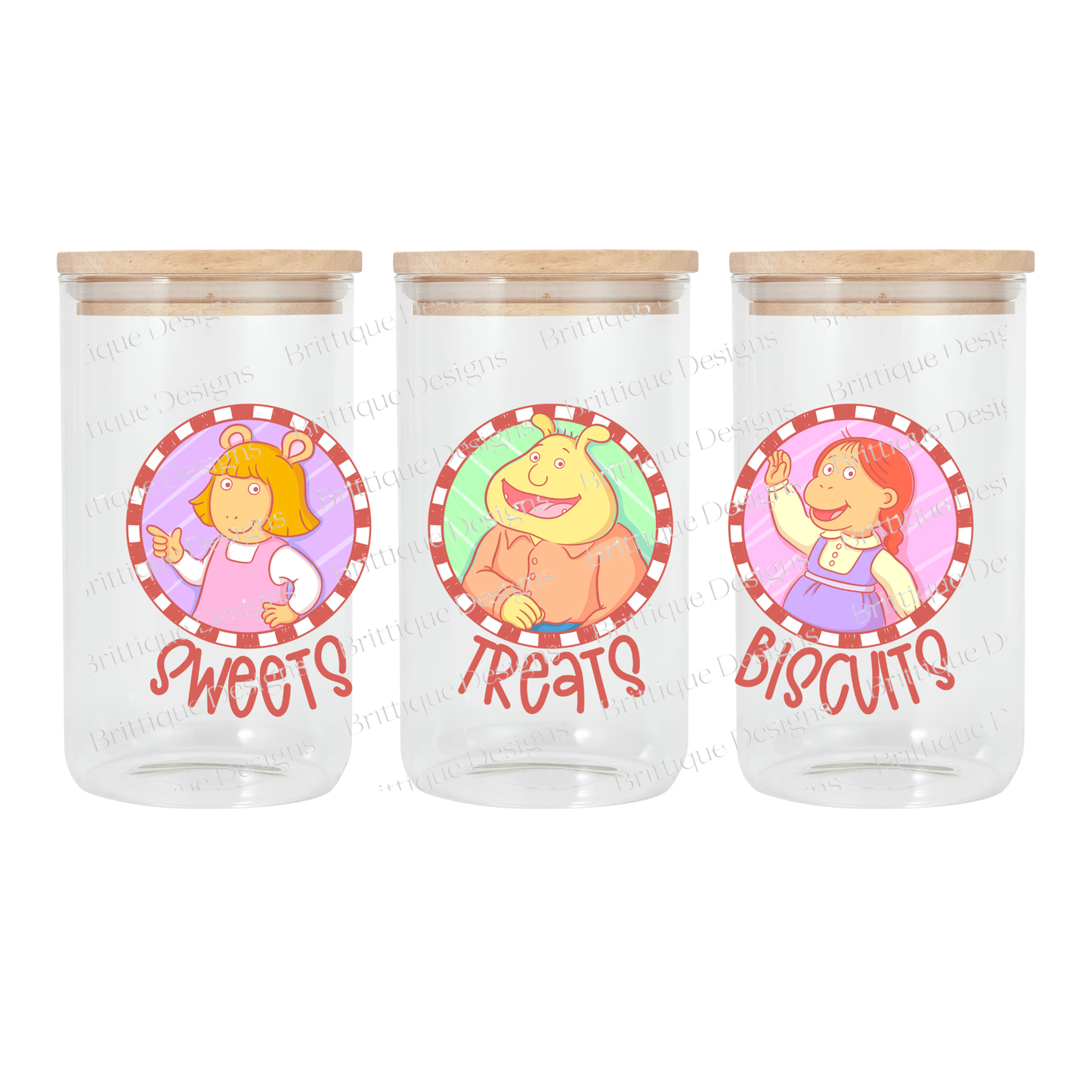 Canister Decal | 16oz Double Sided UV DTF | #734