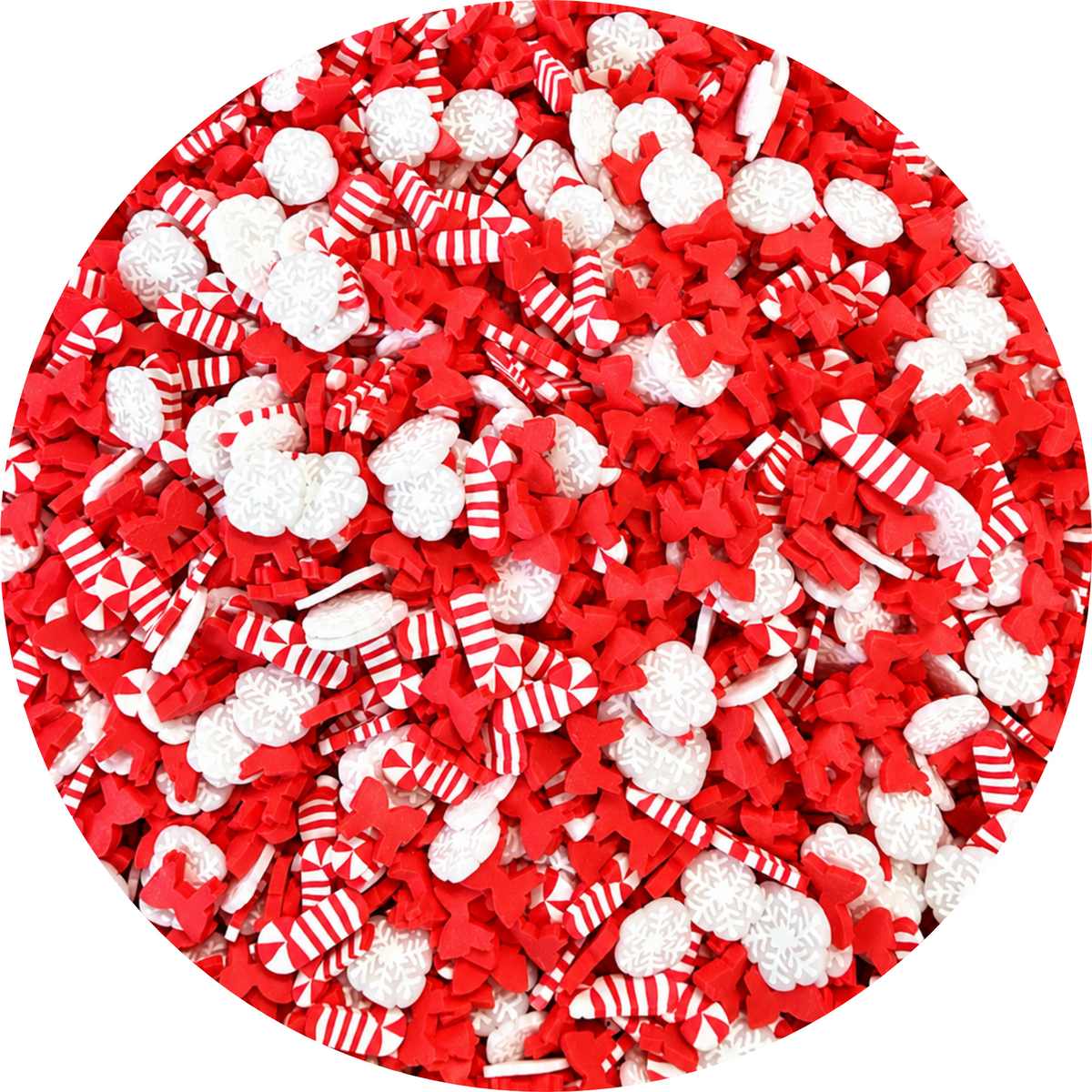 Peppermint Kisses | Polymer Clay Pieces