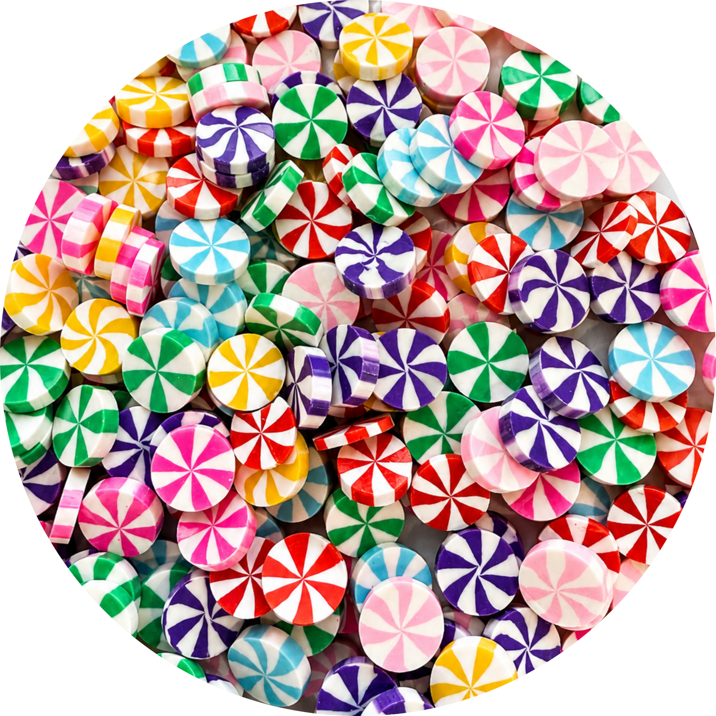 Round Candy 10mm | Polymer Clay Pieces