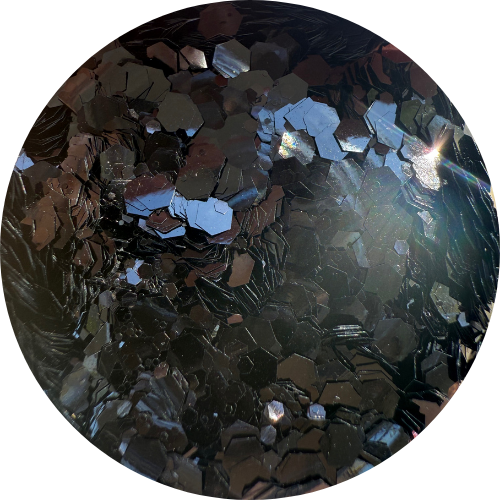 Lustrous Black | Matte Chunky Glitter | 50g Shaker