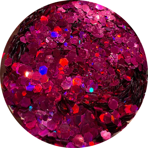 Fuchsia | Holographic | Chunky Glitter | 50g Shaker