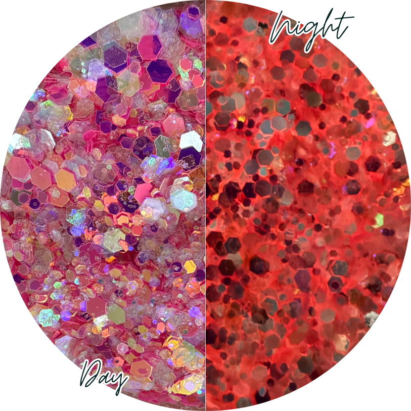 After Dark Pink | Glow In The Dark Glitter | 50g Shaker