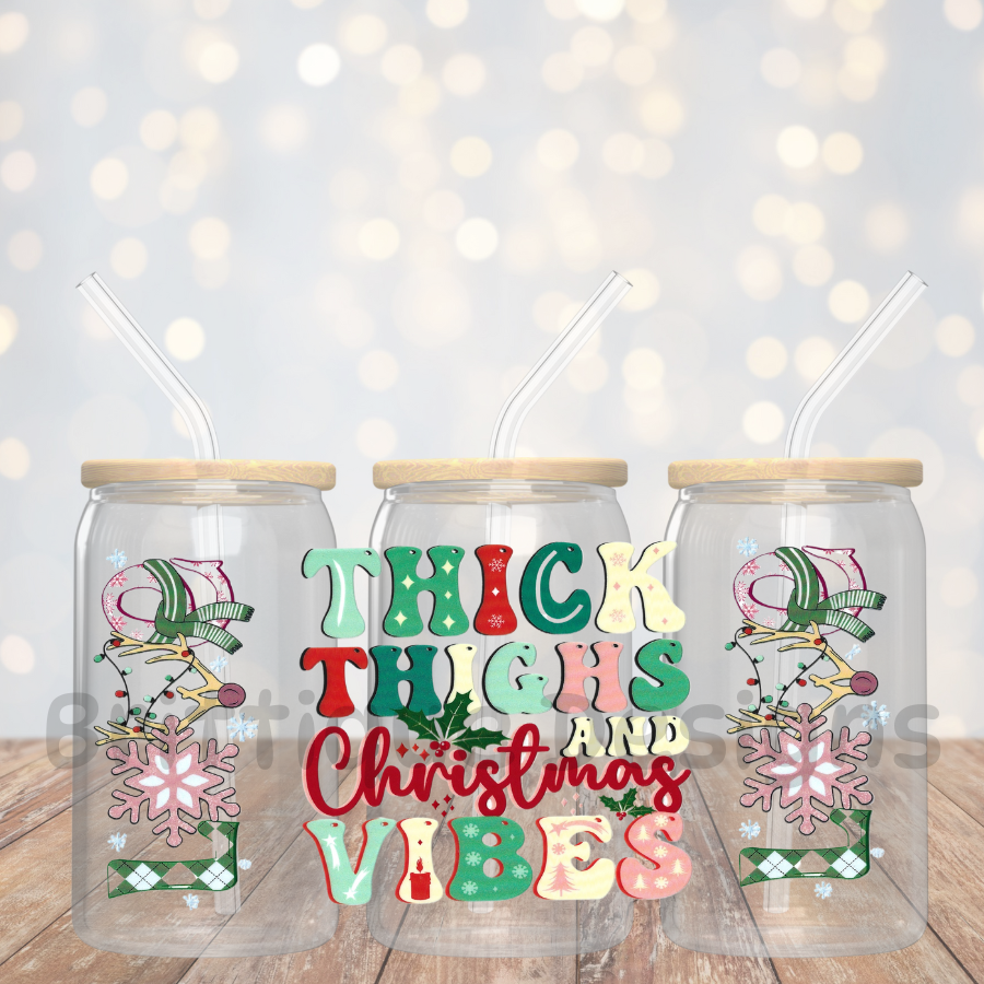 16oz Double Sided UV DTF Wrap #236 Christmas
