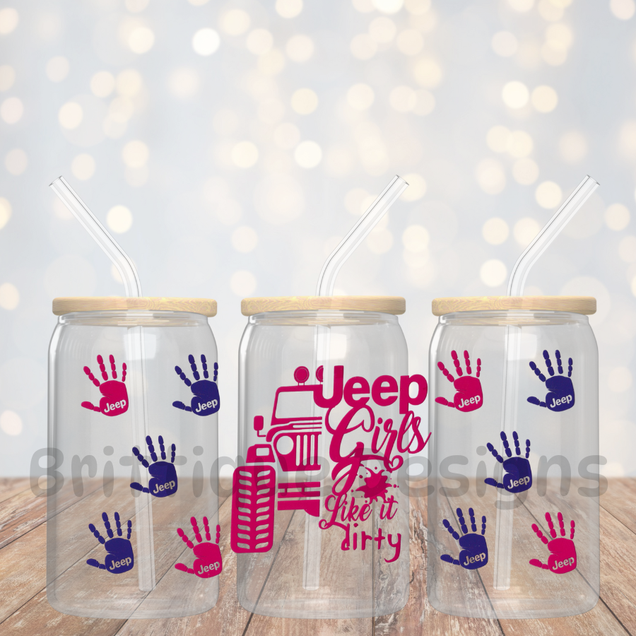 16oz Double Sided UV DTF Wrap #154