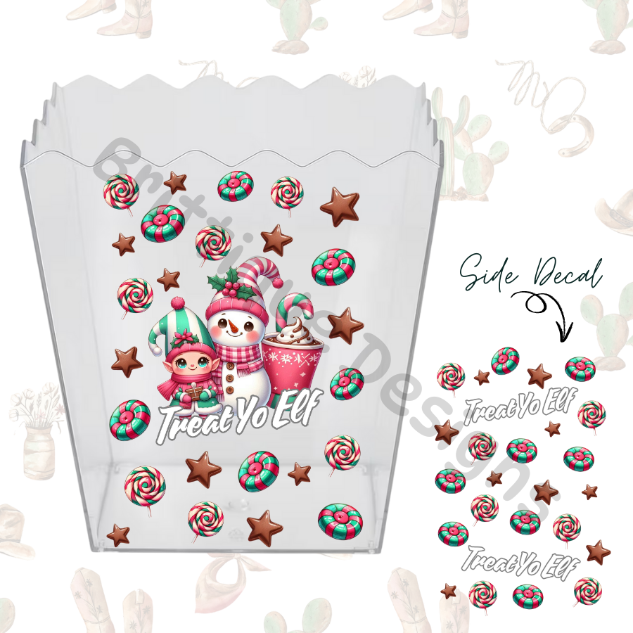 'Treat Yo Elf' Snack Decals