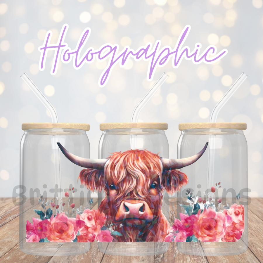 16oz Holographic UV DTF Wrap #44