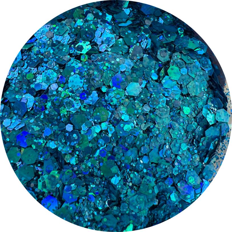 Deep Sea Dazzle | Holographic | Chunky Glitter | 50g Shaker