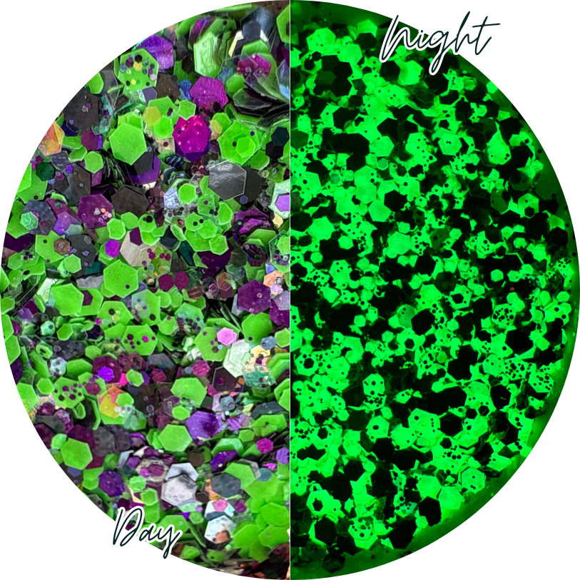 Beetlejuice | Glow In The Dark Glitter | 50g Shaker