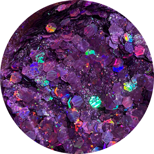 Grape | Holographic | Chunky Glitter | 50g Shaker