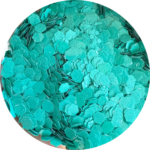 Turquoise Cowgirl | Matte Chunky Glitter | 50G Shaker