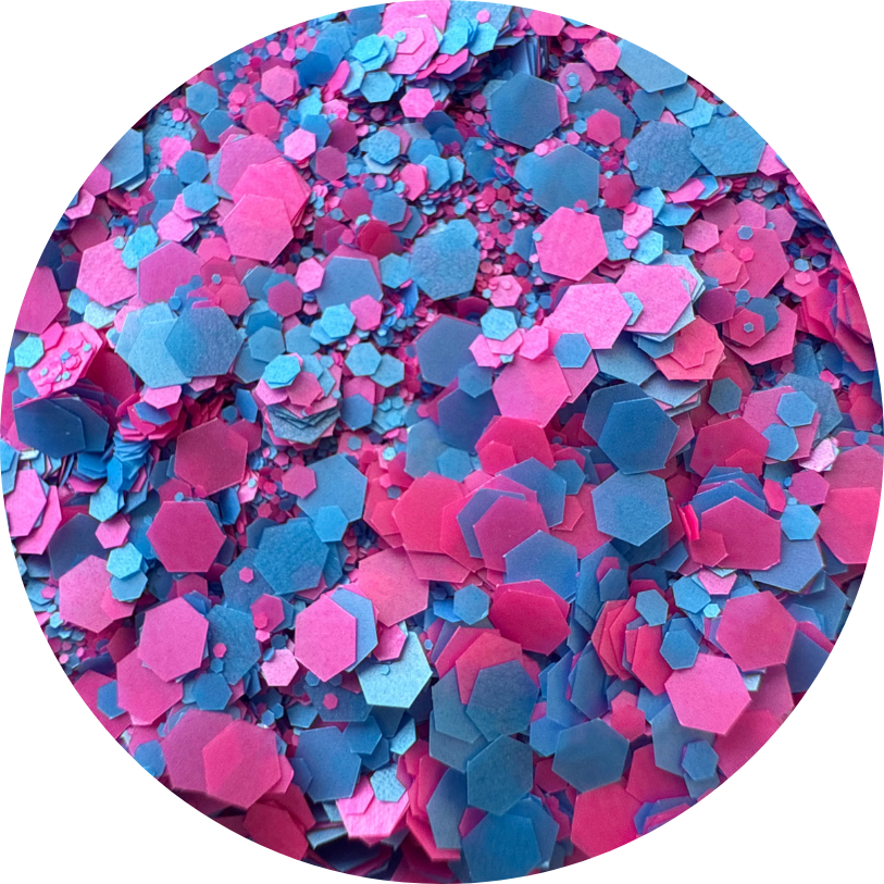 Bubblegum Breeze | Chunky Glitter Mix | 50g Shaker