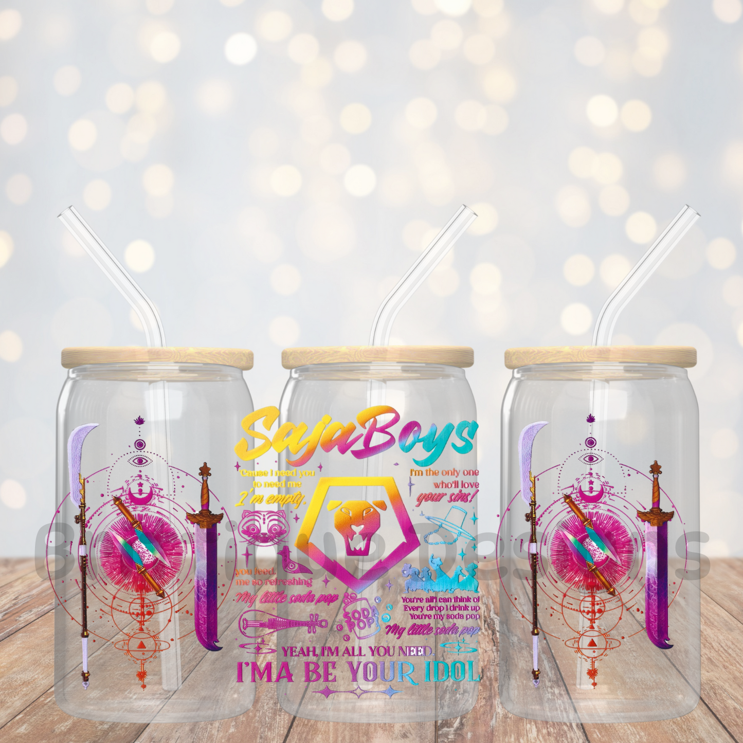 16oz Double Sided UV DTF Wrap #13