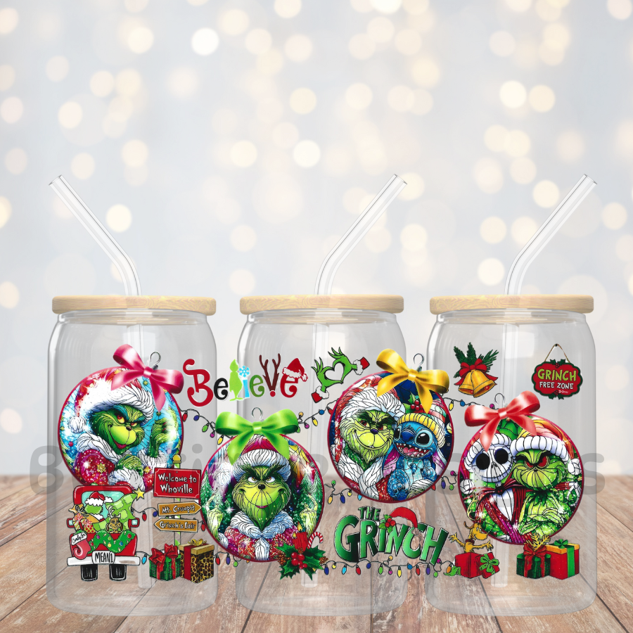 16oz Double Sided UV DTF Wrap #287 Christmas