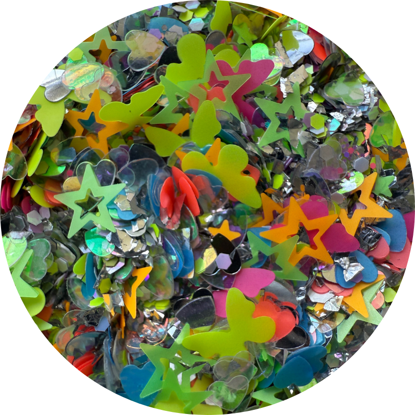 Fairy Dust | Shaped Glitter Mix | 50g Shaker