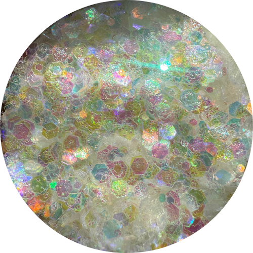 Pearl Iridescent | Translucent Fluffy Glitter | 50g Shaker
