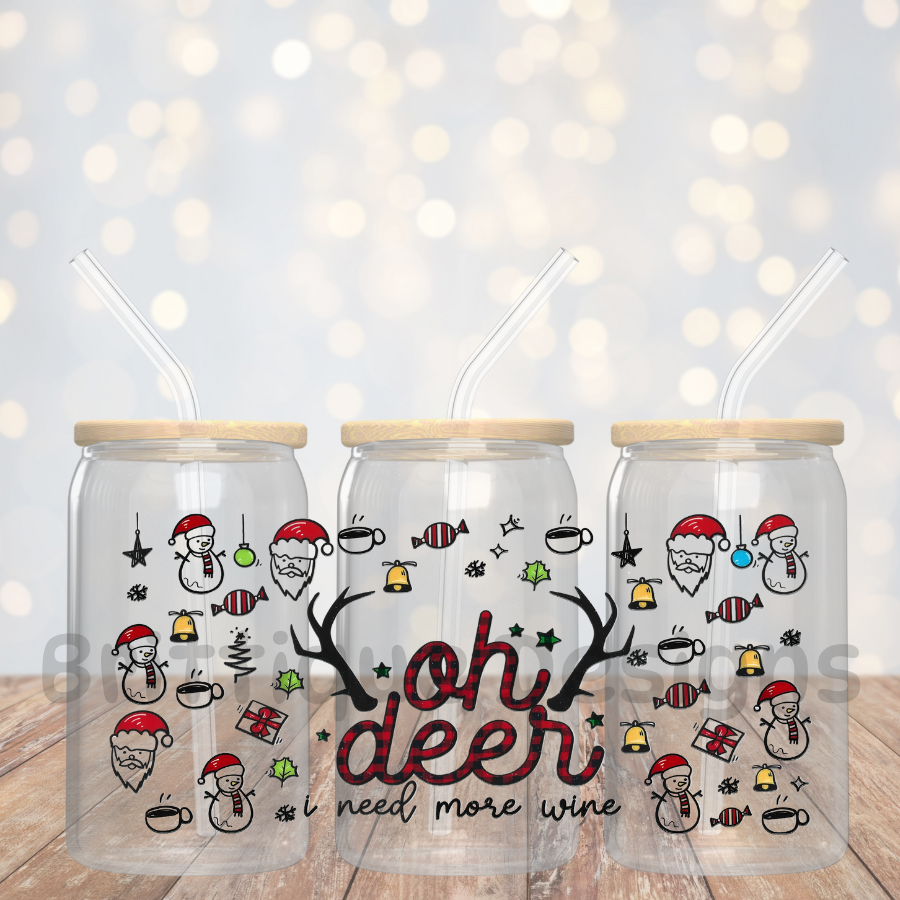 16oz Double Sided UV DTF Wrap #269 Christmas