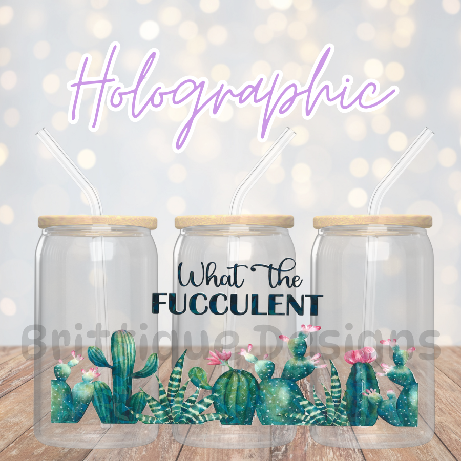 16oz Holographic UV DTF Wrap #19