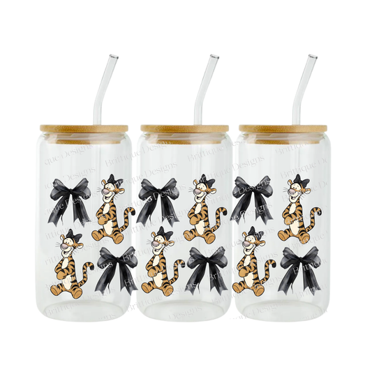 T1gg3r & Bows | 16oz Double Sided UV DTF | #451